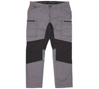 Blaklader 145918459699D116 Service Stretch Work Trousers, Medium Grey/Black, Size D116