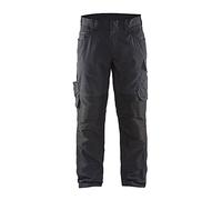 BLÅKLÄDER Trousers 14591845 Cotton, PL (Polyester) Mid Grey, Black Size 47S