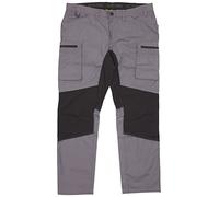 Blaklader 145918459699D124 Service Stretch Work Trousers, Medium Grey/Black, Size D124