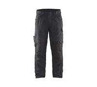Blaklader 149513309998C68 Service Trouser with Stretch, Black/Dark Grey, Size C68