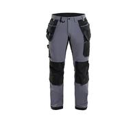 Blaklader 152216459699C154 4-Way Stretch Craftsman's Work Trousers, Medium Grey/Black, Size C154