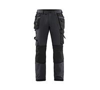Blaklader 152216459998C152 4-Way Stretch Craftsman's Work Trousers, Black/Dark Grey, Size C152