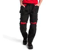Blaklader 1555 Holster Pocket Craftsmen Work Trousers Black / Red
