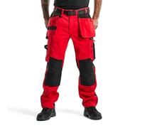 Blaklader 1555 Holster Pocket Craftsmen Work Trousers Red / Black