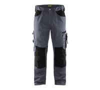 Blaklader 155618609499D116 Artisan Work Trousers Without Nail Pockets Grey/Black, Size D116