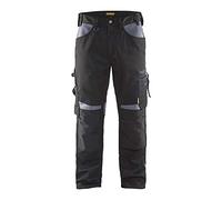 Blaklader 155618609994C152 Craftsman Work Trousers without Nail Pockets Black/Grey Size C152