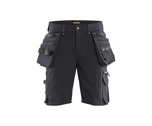 Blaklader 198816449899C50 X1900 4-Way Stretch Craftsman's Shorts Without Nail Pockets Dark Grey/Black, Size C50