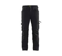 Blaklader 198916449900C60 X1900 4-Way Stretch Craftsman Trouser without Nail Pocket, Black, Size C60
