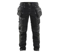 BLAKLADER 1990 STRETCH CRAFTSMAN MULTIPOCKET CORDURA DENIM WORK TROUSERS PANTS