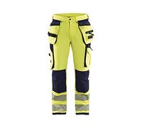 Blaklader 199716423399C150 4-Way Stretch Hi-Vis Trousers, Yellow/Black, Size C150