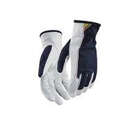 Blaklader 2803145886109 Leather Work Gloves, Dark Navy/White, Size 9