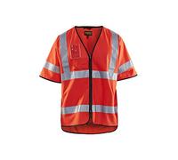 Blaklader 3023102255004XL/5XL High Vis Vest, Class 3, High Vis Red, Size 4XL/5XL