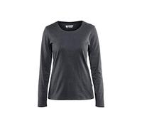 Blaklader 330110329800XL Women's Long Sleeve T-Shirt, Dark Grey, Size XL