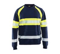 BLÅKLÄDER Sweater 33591158 Cotton Navy Blue, Yellow Size XS