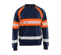 High-visibility sweatshirt Blaklader Bleu 4XL