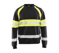 BLÅKLÄDER Sweater 33591158 Cotton Black, Yellow Size 4XL