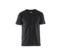 Blaklader 336010299900XXL V-Neck T-Shirt, Black, XXL