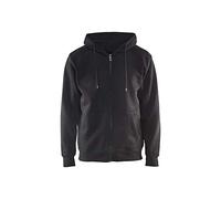 Blaklader 3366104899004XL Hooded Zip Sweatshirt - Black, 4XL