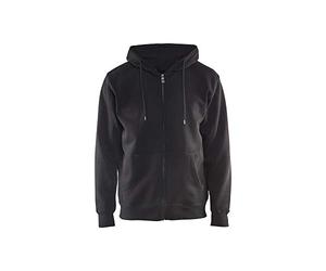 Blaklader 3366104899004XL Hooded Zip Sweatshirt - Black, 4XL