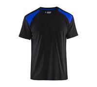Blakläder 337910429985X-Small T-Shirt, Black/Cornflower Blue, X-Small