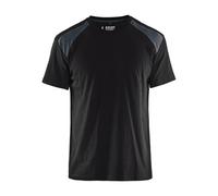 BLÅKLÄDER T-Shirt Two-Tone Men XXL Black/Dark Grey