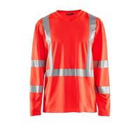 Blaklader 3383 Hi-Vis UV Long Sleeved V-Neck T-Shirt
