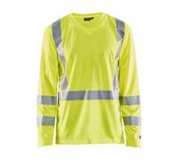 Blaklader 3386 Hi-Vis UV-Protected Long Sleeve V-Neck T-Shirt