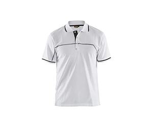 Blaklader 3389105010984XL Polo Shirt, White/Dark Grey, Size 4XL