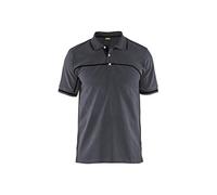 Blaklader 338910509699S Polo Haushirt, Medium Grey/Black, Small