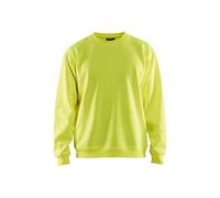 Blaklader 340110743300XS Sweatshirt, High Vis Yellow, Size XS