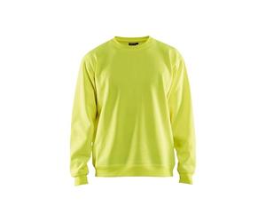 Blaklader 340110743300XS Sweatshirt, High Vis Yellow, Size XS