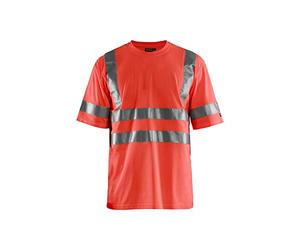 Blaklader 341310095500XS Hi-Vis T-Shirt, High Vis Red, Size XS