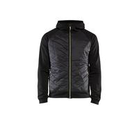 Blaklader 346325269933XL Hybrid Sweater, Black/Yellow, Size XL