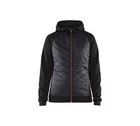 Blaklader 346425269956M Women's Hybrid Sweater, Black/Red, Size M