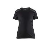Blaklader 347910429998XXL Women's T-Shirt, Black/Charcoal Grey, Size XXL