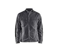 BLÅKLÄDER Jacket 44441832 Cotton, Elastolefin, PL (Polyester) Mid Grey, Black Size XS