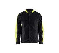 Blaklader 444183299334XL Stretch Industrial Jacket, Black/Yellow, Size 4XL