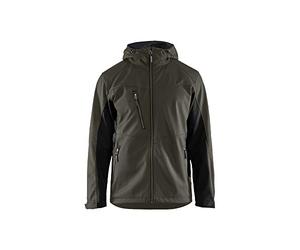 Blaklader 475325164599M Softshell Jacket with Hood Dark Olive Green Medium