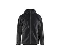 Blaklader 4753251699984XL Softshell Jacket with Hood Black/Dark Grey, Size 4XL
