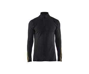 Blaklader 479610759900M Flame Retardant Undershirt, 78% Merino Wool, Black, Medium