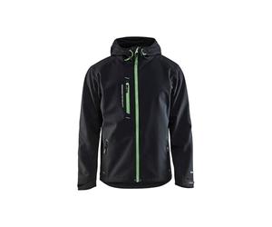 Blaklader 4949251799424XL Softshell Jacket, Black/Green, Size 4XL