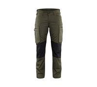 Blaklader 715918454599C30 Women's Stretch Service Trousers, Dark Olive, Size C30