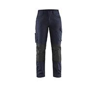 Blaklader 719513308699C36 Ladies Service Stretch Work Trousers, Dark Navy/Black, Size C36