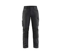 Blaklader 719513309998D21 Women's Service Stretch Work Trousers, Black/Dark Grey, Size D21