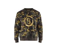 Blaklader 940811584599XXL Limited Sweatshirt, Dark Olive Green/Black, Size XXL