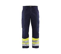 BLÅKLÄDER Trousers 15641811 Cotton, PL (Polyester) Navy Blue, Yellow Size 45S