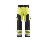BLÅKLÄDER Trousers 15661811 Cotton, PL (Polyester) Yellow, Black Size 42R