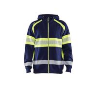 High-visibility hooded sweatshirt Blaklader Bleu XL