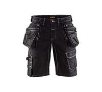 Blaklader Ladies Service Short with Stretch Panels and Elasticated Waistband, Black, Size C48/50