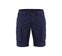 Blaklader Ladies service Short with Stretch Panels and Elasticated Waistband, Marine Blue/Black, Size C44/46